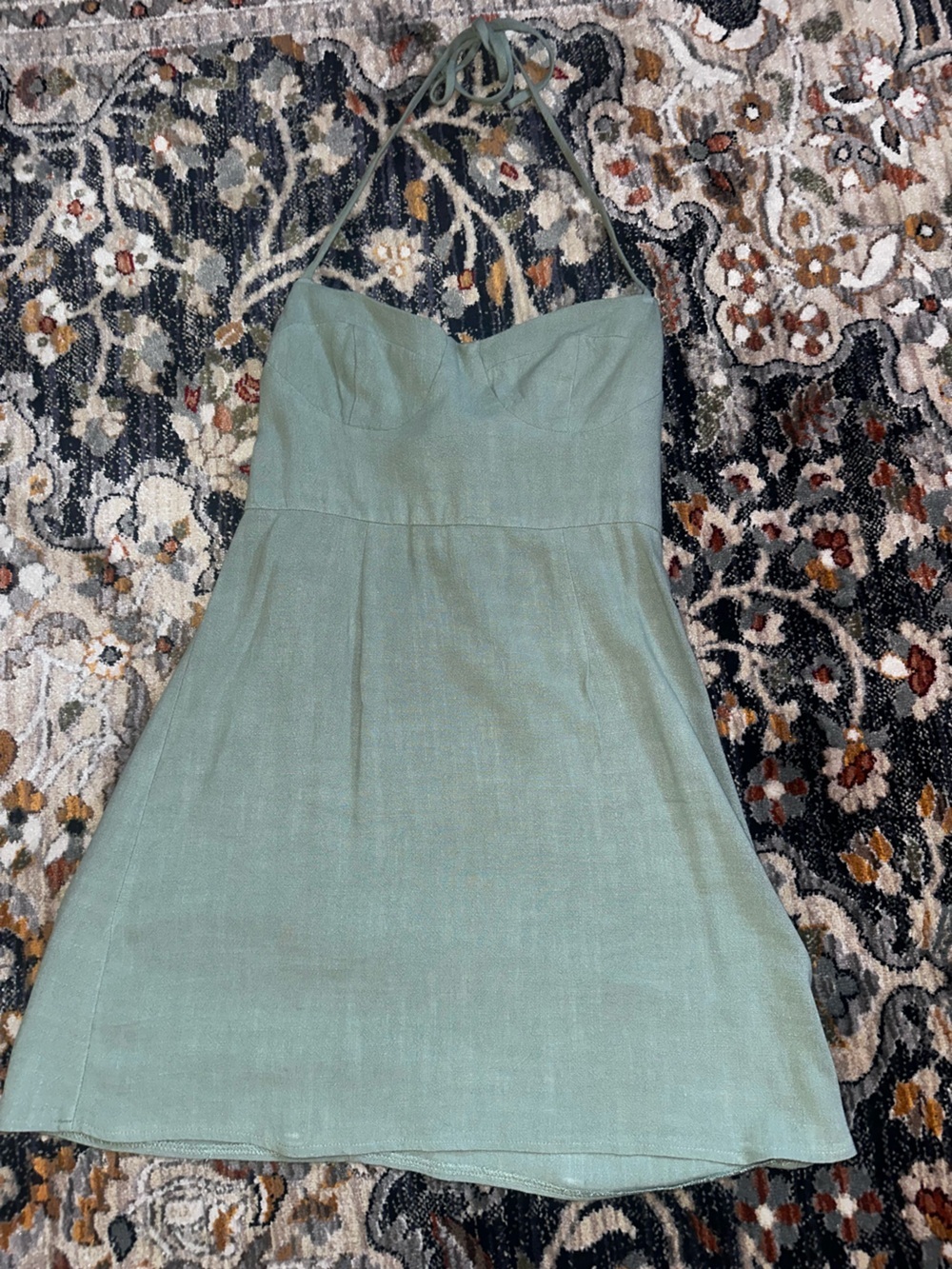 Princess Polly Strapless Mint Green Dress
